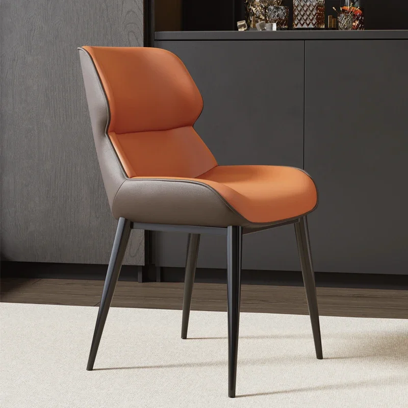 

Trendy Wipeable Dining Chairs Cover Waterproof Lazy Ultralight Dining Chairs Vintage Camping Sillas Comedor Home Furniture