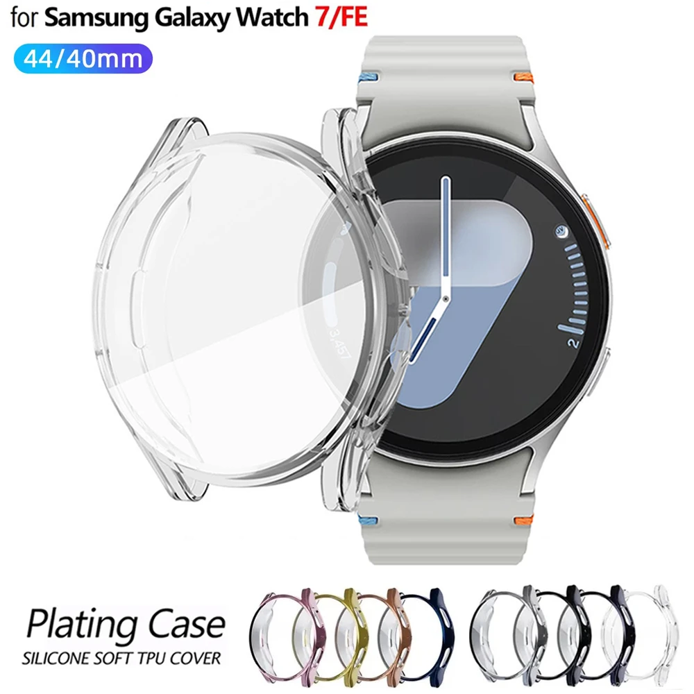 Premium TPU Plated All-Around Screen Protector Case for Smartwatch - Elegant Watch Accessories