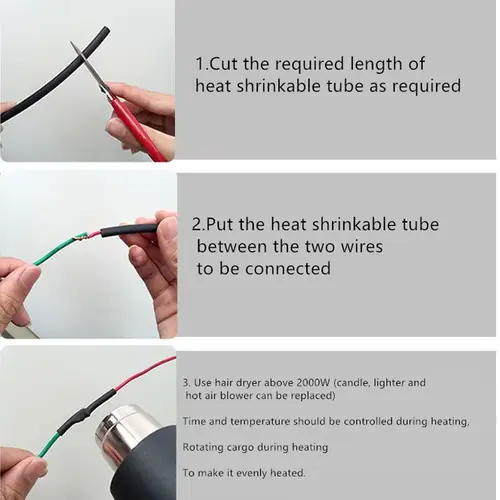 5 /1 METER/LOT BLACK 1mm 1.5mm 2mm 2.5mm 3mm 3.5mm 4mm 5mm 6mm Heat Shrink Tubing Tube - Image 5
