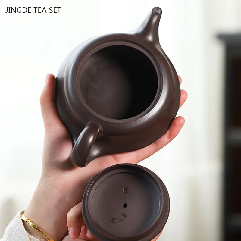 350ml Classic Yixing Purple Clay Teapot Master Handmade Filter Kettle Custom Beauty Tea Set Chinese Zisha Tea Accessories