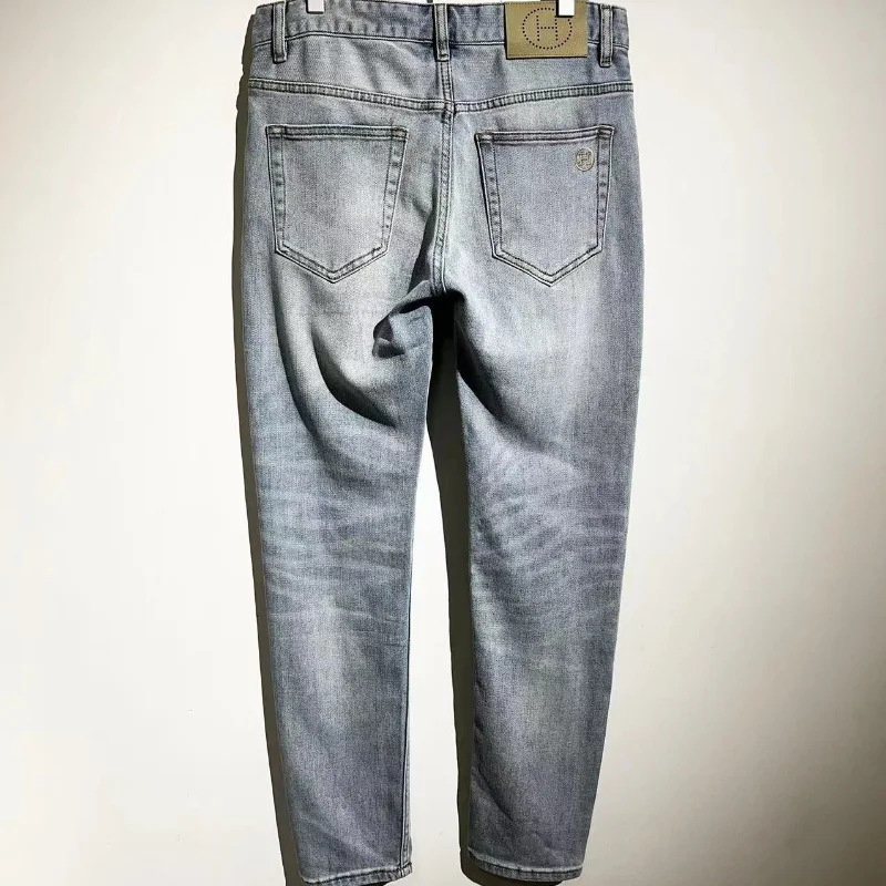 

2023ss H 1:1 Top Quality Vintage Washed Jeans Casual Versatile Trousers Sweatpants Streetwear Pants Techwear Traf Men's Clothing