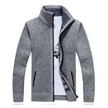 

2022NEW Sweater Men Autumn Winter Cardigan SweaterCoats Male Thick Faux Fur Wool Mens Sweater Jackets Casual Knitwear Plus Size