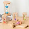 1-5 Min Wooden Hourglass Timer Creative Home Living Room Desktop Decoration Children Sandglass Birthday Gift Portable Sand Clock 6