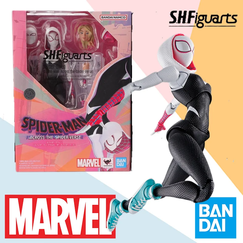 

Оригинальная коробка в наличии Bandai SHF S.H. Фигурки поперек паука клетка паук Gwen AnimeAction фигурка Готовая модель набор игрушка подарок