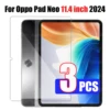 Tempered Glass Film for Oppo Pad Neo 11.4 inch 2024 HD 9H Hardness Clear Anti Scratch High Quality Anti-Fall Screen Protector 1