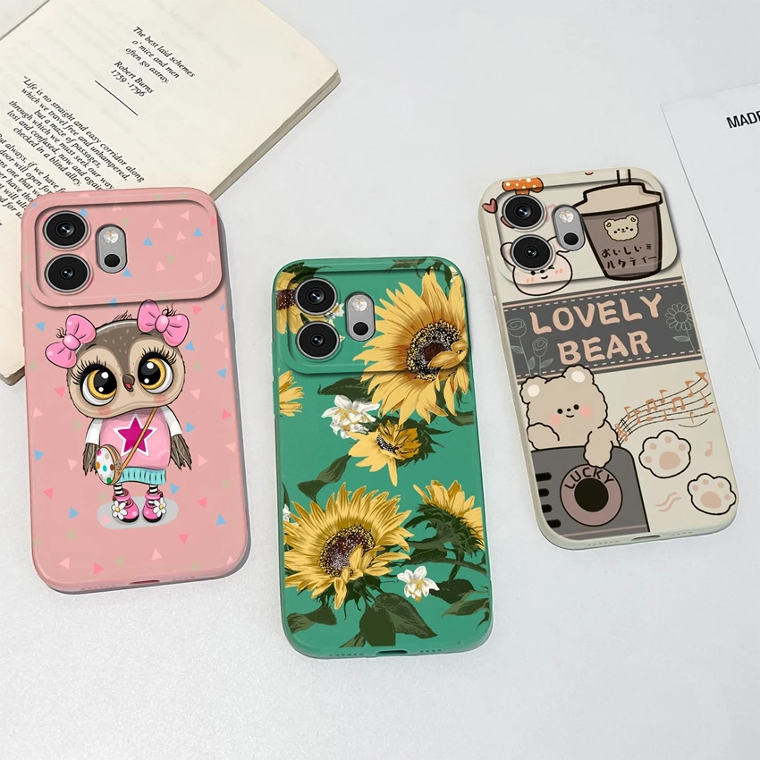 Enhanced Floral Silicone Soft Case - High-Quality Anti-Fingerprint Bumper Housing