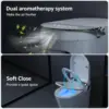 Smart Toilet with Bidet Built in  Auto Open & Close Foot Sensing Bidet Toilet Combo with Auto Flush Remote Control Warm Water 6