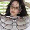 Y2k Sunglasses Women Men Oversized Brand Designer Gradient Goggle Sun Glasses Steampunk Glasses Shades Eyewear Mirror Eyeglasses