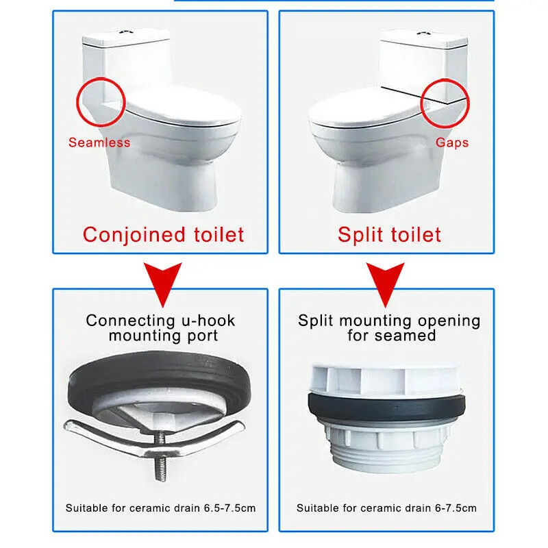 Split Toilet Drain Valve Two-button Toilet Water Outlet Valve Dual Flush Fill Water Tank Fittings Drain Flush Cistern