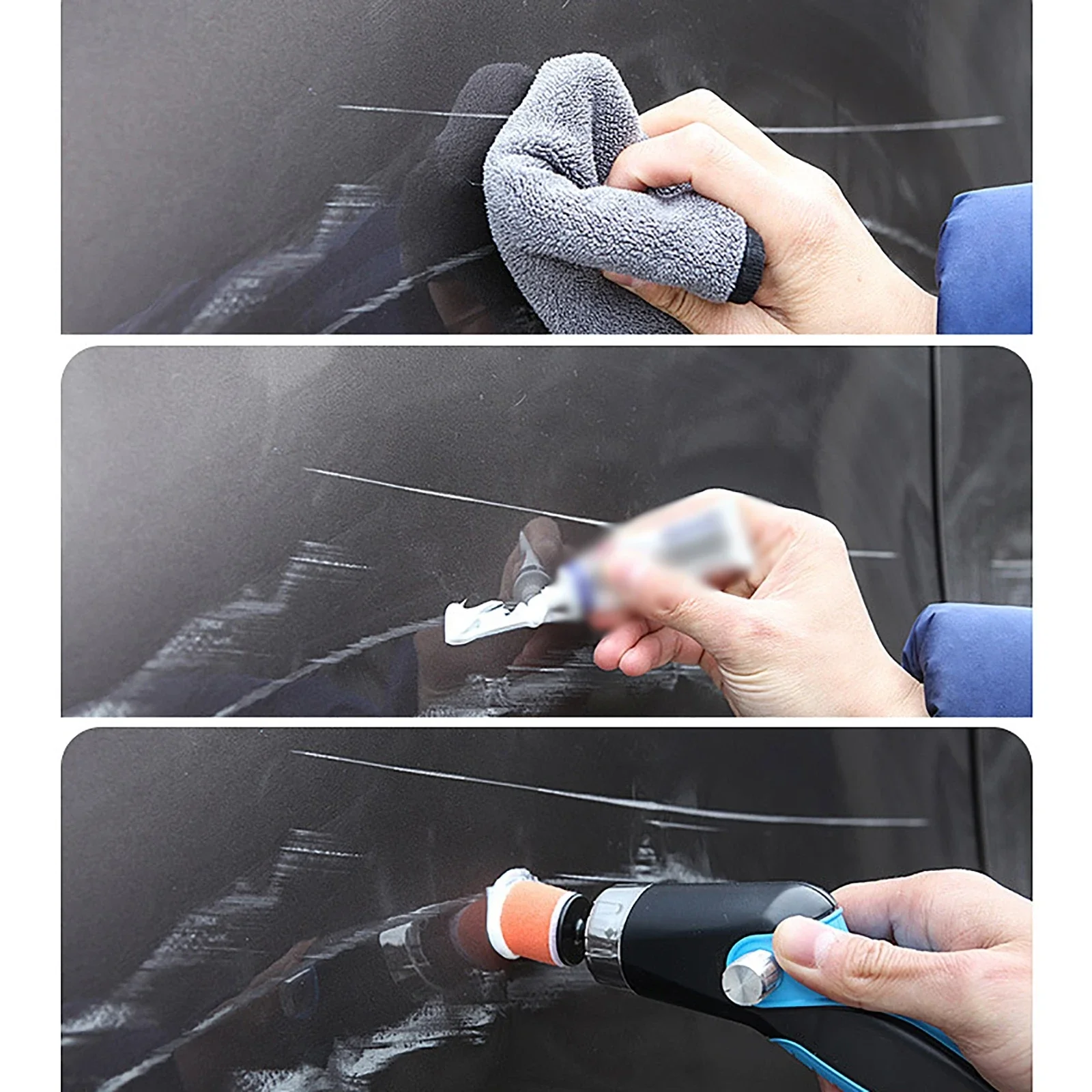 Mini Polishing Machine 60W 8500RPM Variable Speed Car Polisher Cleaning Polishing Waxing Scratch Repair Tools USB Charging car polisher cordless car polisher electric polisher