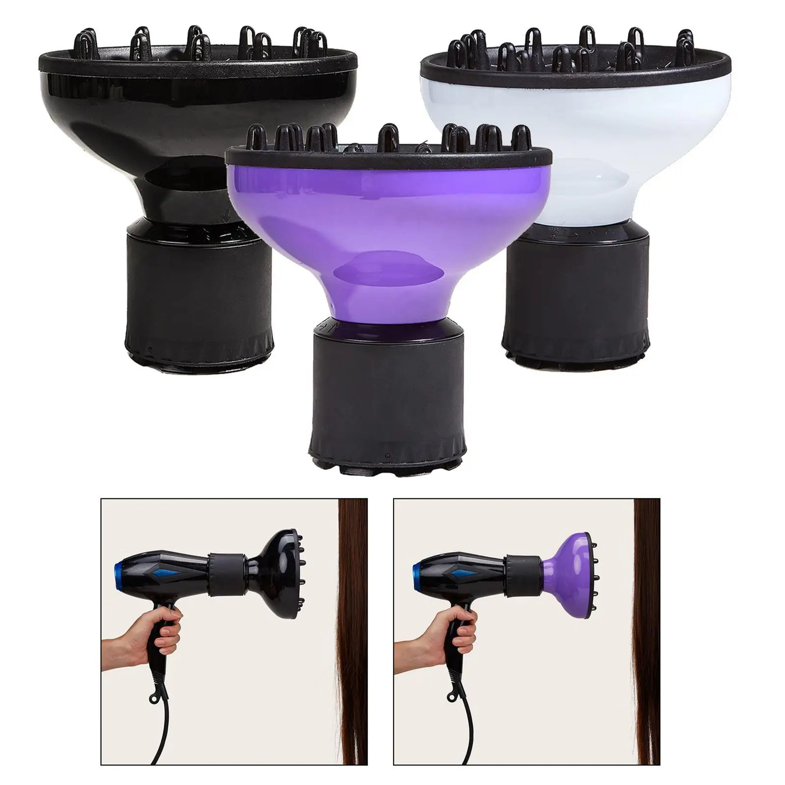 Hair Blower Hair Dryer Diffuser Cover Universal Portable for Curly,