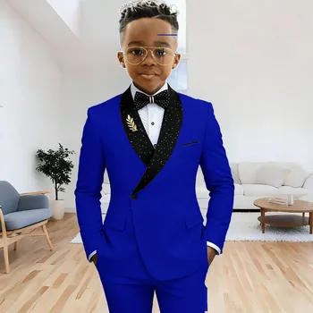 Royal Blue Boys Suit Set 1