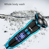 ZOZEN hommes rasoir électrique Rechargeable rasoir électrique hommes femmes corps coupe de cheveux Machine à raser tondeuse à barbe utilisation humide-sec 3