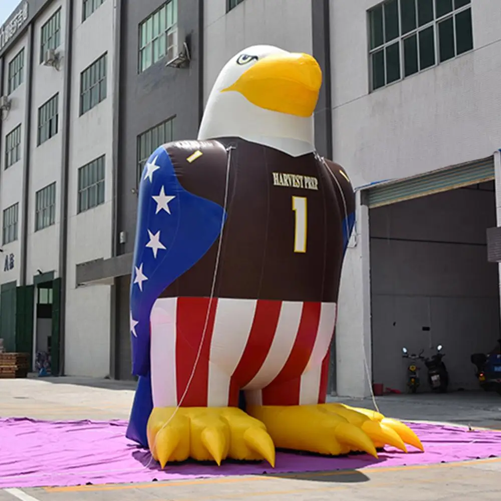 

Giant 4/6/8mH or Inflatable American Hawk USA Eagle Replica Cartoon for Outdoors Advertising