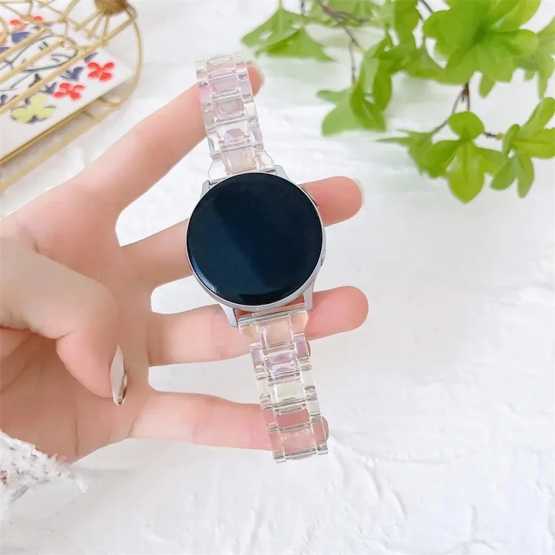 Clear Glacier Smartwatch Band - Premium 20mm/22mm Strap