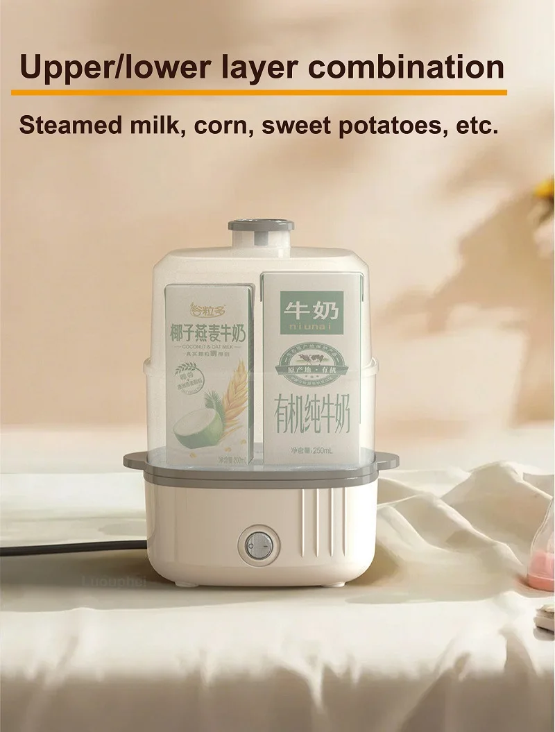 Description Picture 6 of item150W Multifunctional Egg Cooker Low Power Dormitory Breakfast Machine Home 5 pcs Egg Cooker Automatic Power Off Electric Steamer