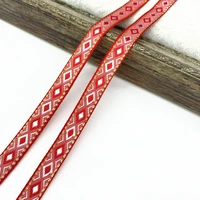 Buy 2 yards 13mm Vintage Ethnic Embroidery Ribbon Lace Trim Clothes Bag Accessories Embroidered Fabric Online - Image 3