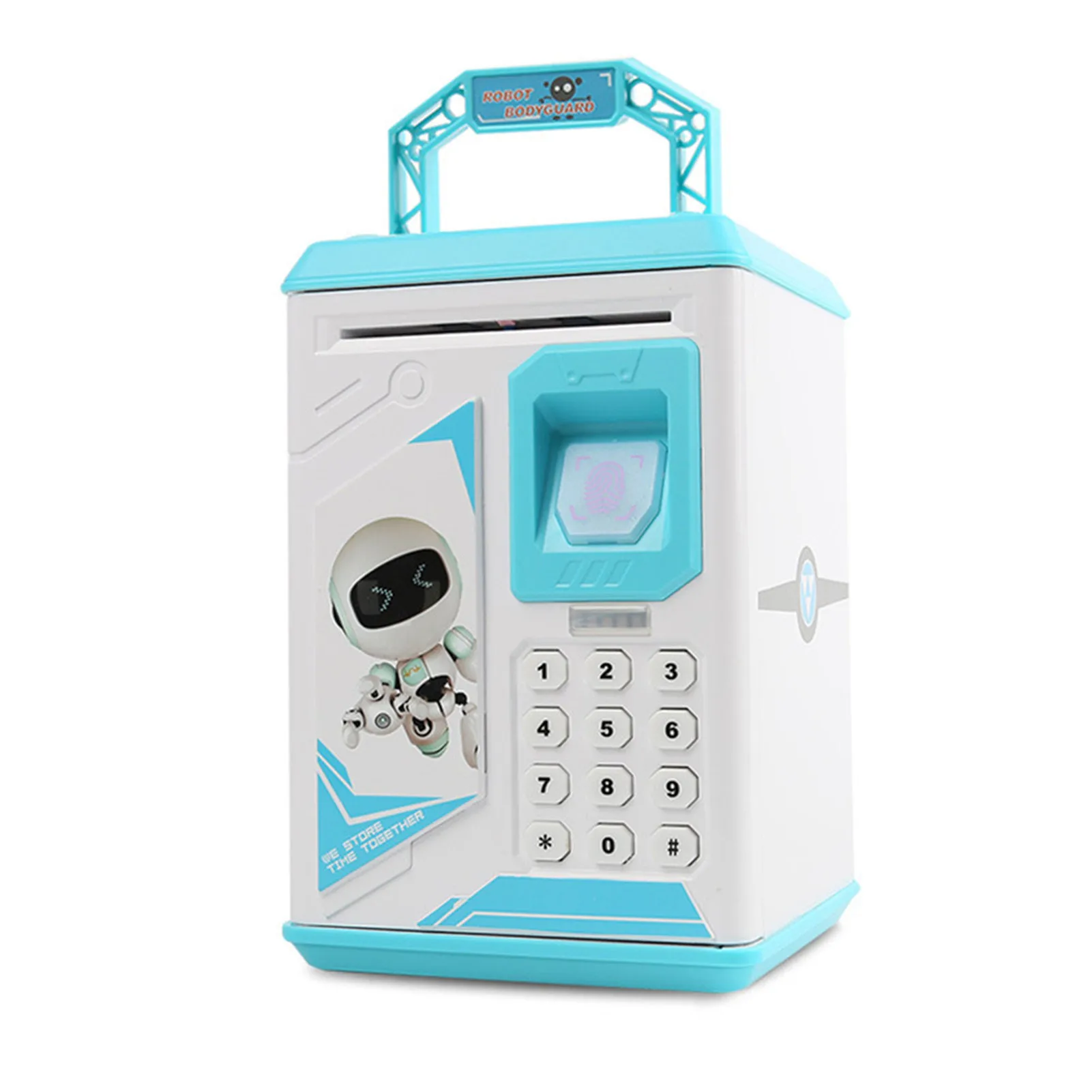 전자 지문 돼지 저금통, 현금 저축 은행, 크리스마스 선물, ATM 번호
