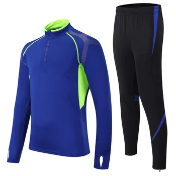 Training Suits Men Stripe Printed Sweatshirt Sports Set Gym Quick Dry Running Jackets 1