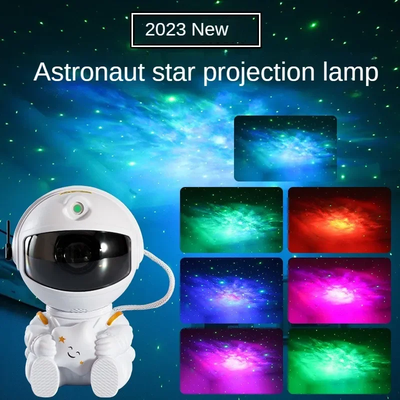 

Upgraded Astronaut Starry Sky Projection Light Full Sky Star Atmosphere MINI Night Light Astronaut Laser Nebula Projection Light