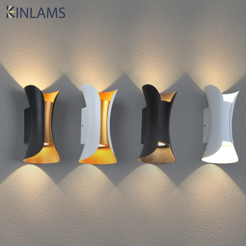 Up and Down Aluminum Sconce Wall Light 10W LED Lamp For Aisle Balcony Courtyard Garden Outdoor Indoor Decoration Wall Lamp 6pa