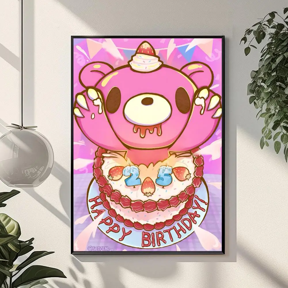 Cartoon G-kümmiger Bär Poster Urlaub Geschenke Dekoration für Zuhause Restaurant Büro Raum Wandkunst – Detail 9
