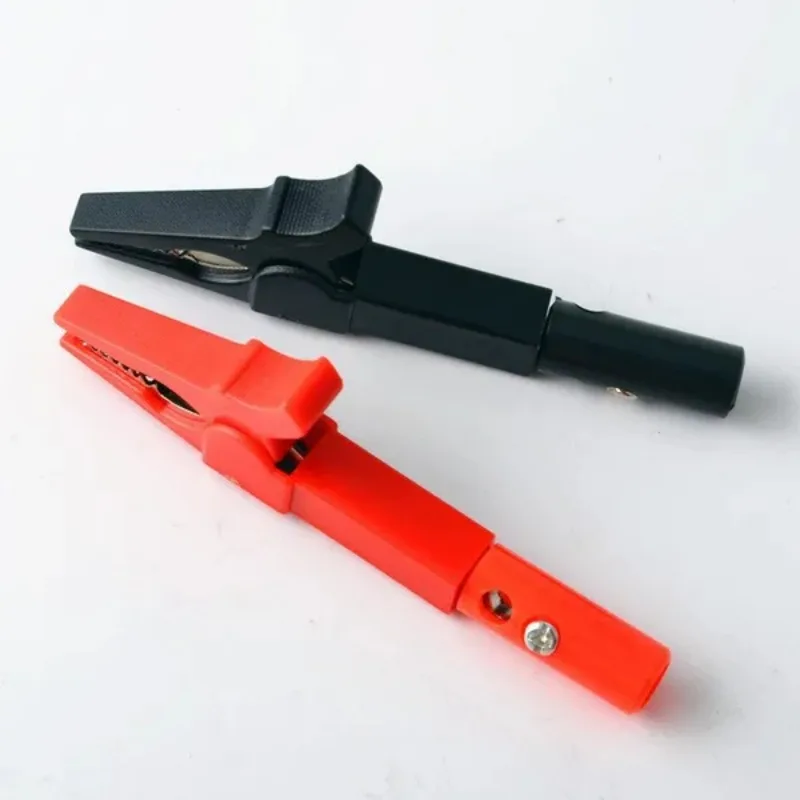 55mm Jack-in Type Insulate Cable Test Clip Clamp Electronic Test Probes