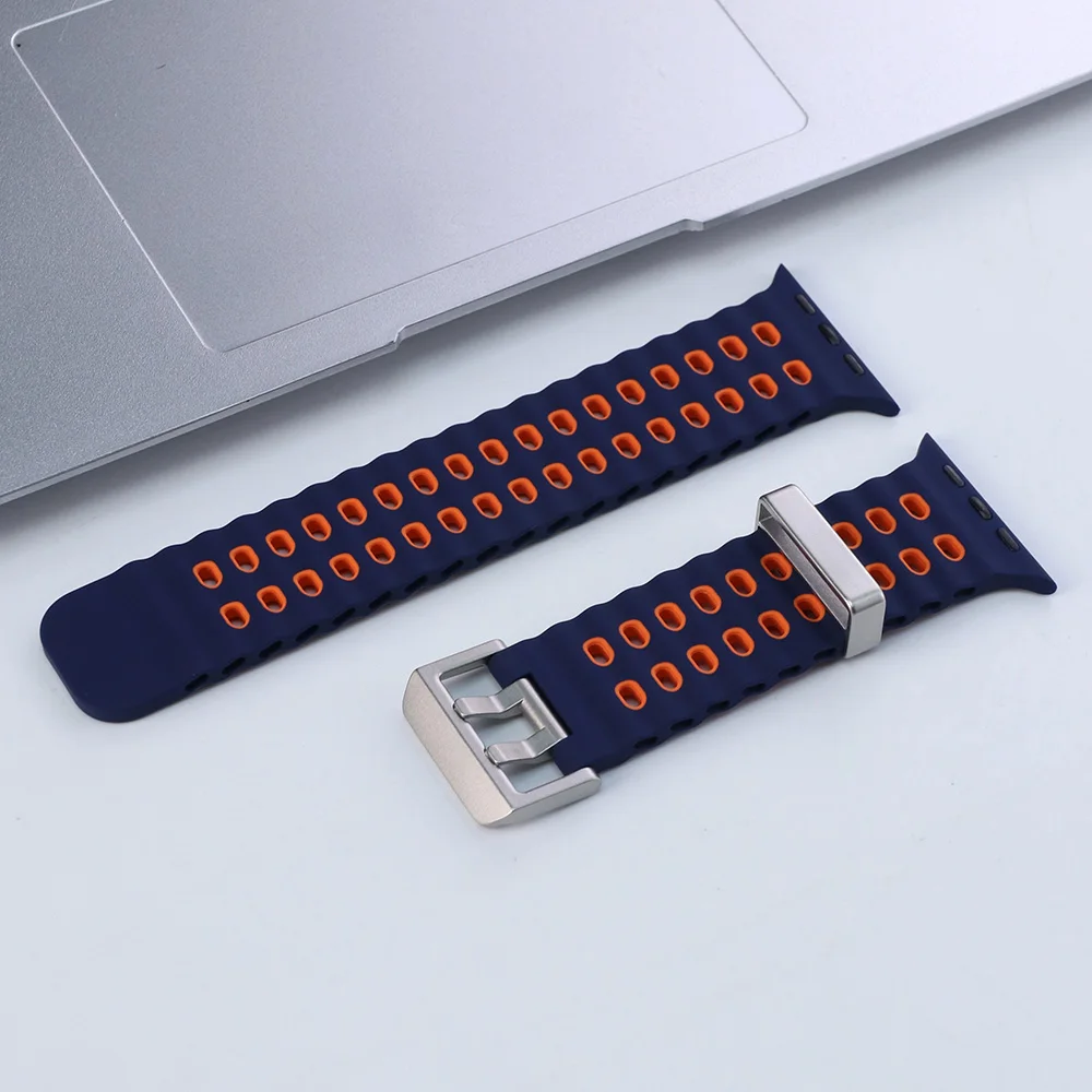 ตัวเลือกสินค้า สายซิลิโคนระบายอากาศ iWatch Ultra 45-49mm ใส่ได้ทุกรุ่น