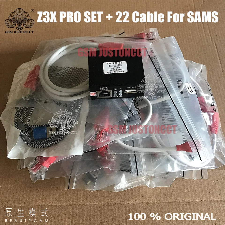 Original Z3X Pro Set Box Tool for Samsung, Activated Golden, Black