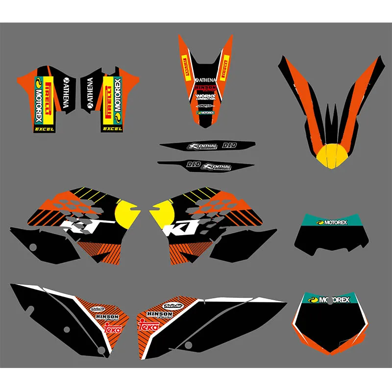 

Наклейки графические для мотоцикла KTM Motor Bike EXC 2008 2009 2010 2011