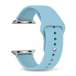 Premium Silicone Sport Band - 38mm - 40mm - 41mm M - L (75 Mist Blue)