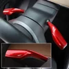 2Pcs Car Shift Knob Gear For Tesla Model 3 Y Lever Cover Trim Armor Steering Rod Car Wiper Steering Wheel Shift Protection Cover 4