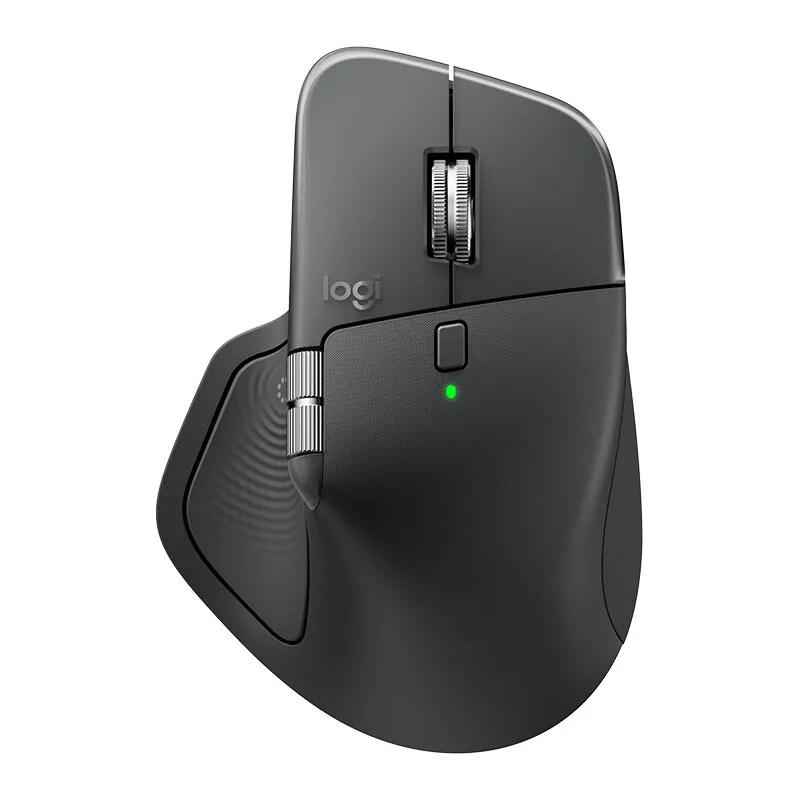 עכבר אלחוטי ארגונומי Logitech MX Master 4 עם ביצועים מתקדמים, משוב הפטיש, גלילה מהירה במיוחד, טעינת USB-C