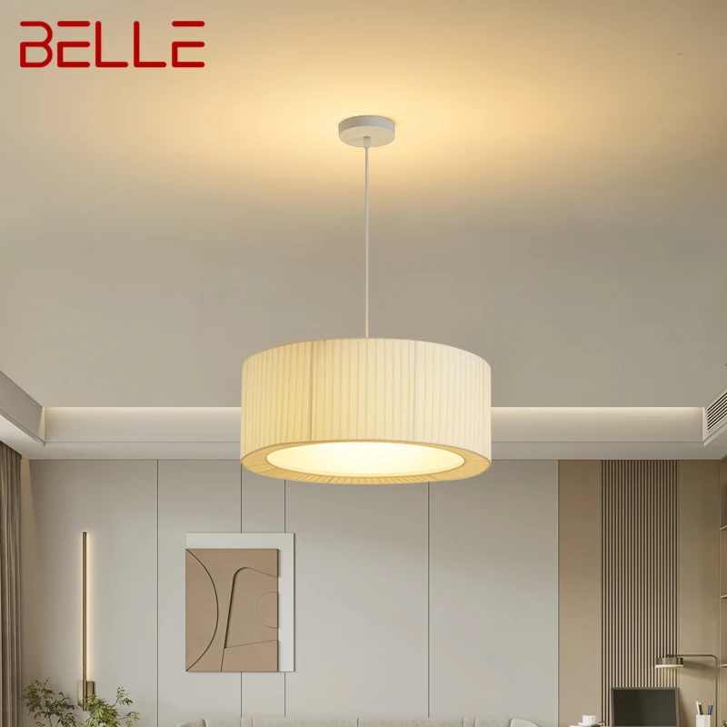 

BELLE Nordic Hanging Pendant Light LED Modern Creativity Simple White Chandelier Decor Lamp For Home Dining Bedroom