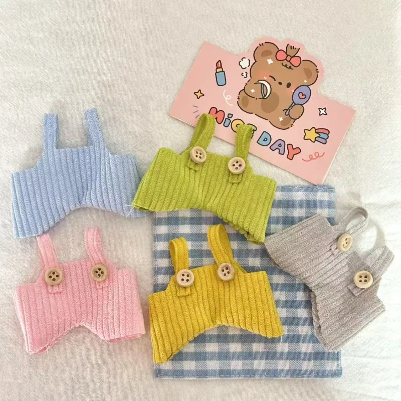 Lovely Cartoon Doll Clothing Overall Mini Doll Pants for 10-15cm Wallace Gromit Dog/Moru Dolls Plush Toys Children Birthday Gift