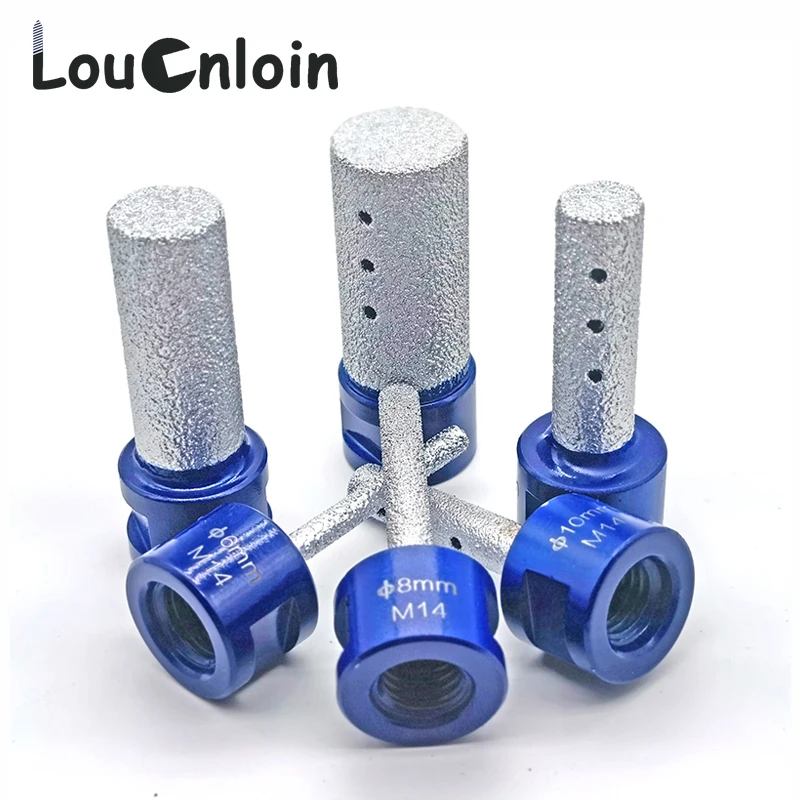 M14 Thread Vaccum Brazed Diamond Finger Bit Brazing Milling Cutter Basin Drill for Ceramic Tile Granite Marble Enlarge Shape