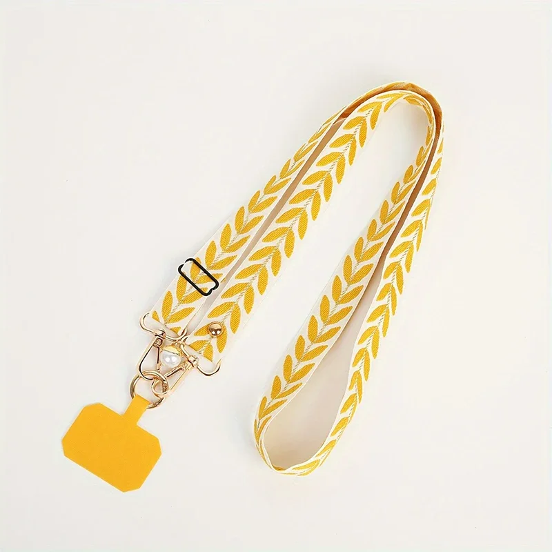 Elegant Pearl Crossbody Phone Lanyard with Card Holder and Anti-Lost Charm