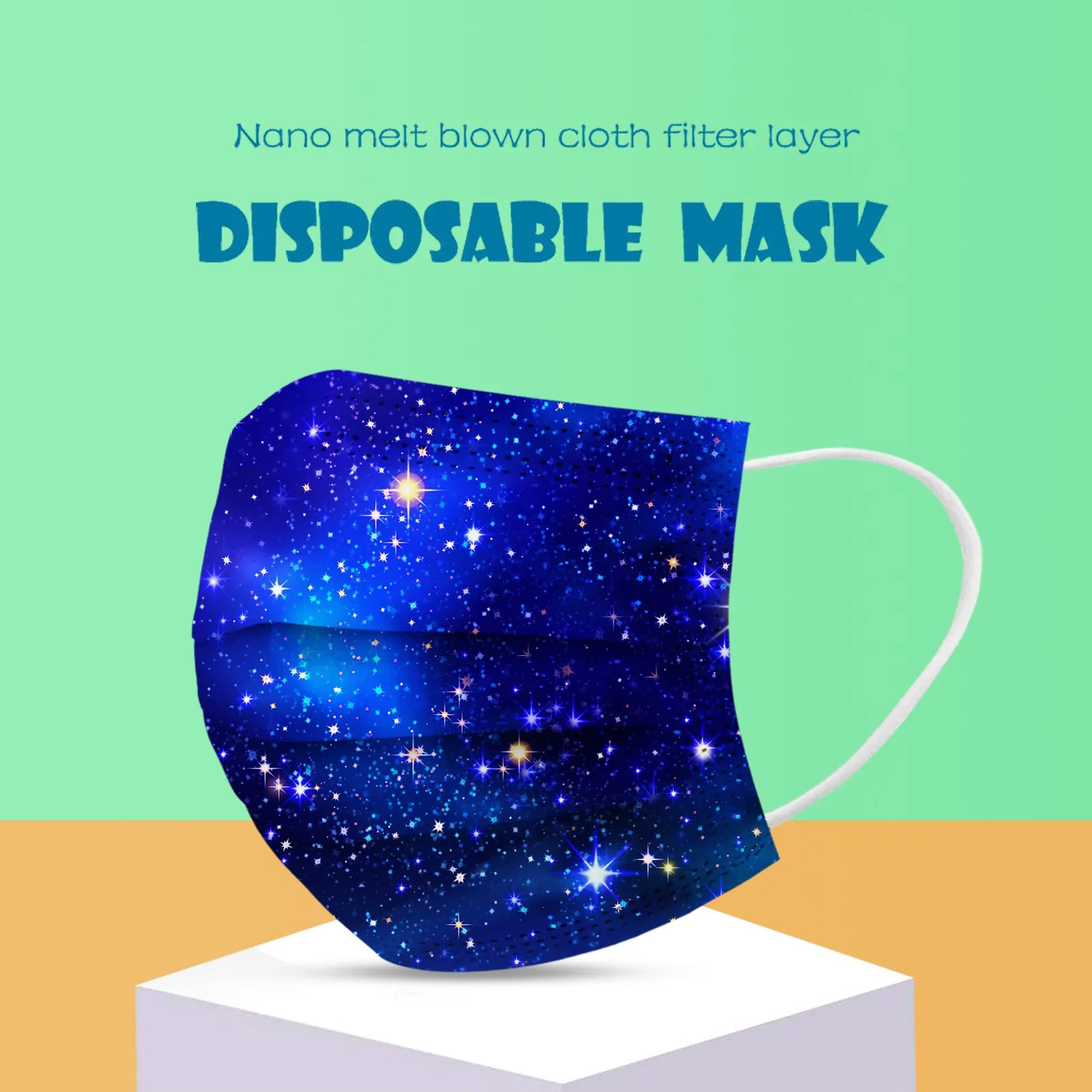 Child Kids Mask Disposable Face Mask Industrial 3Ply Ear Loop 50PC