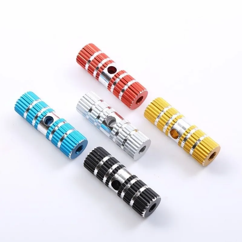 1 Pair Bike Pedals Axle Foot Rest Pegs Anti-Slip Aluminum Alloy BMX Mountain Road Cycling Bicycle Front Rear Socle Pedal ﻿