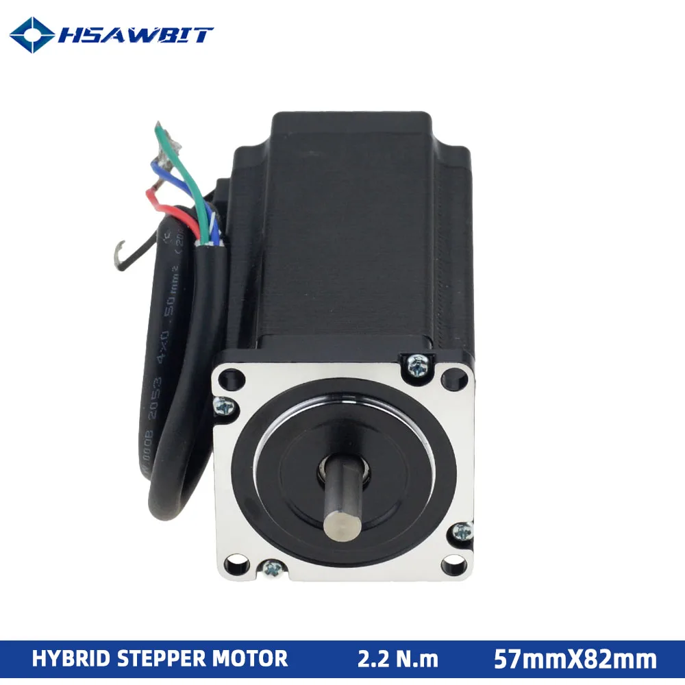 

Nema 23 Stepper Motor 4-lead 2.2Nm 57mmX82mm 3A Hybrid Stepping Motor for 3D Printer CNC Engraving Milling Machine