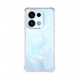 Shockproof Airbag Full Protection TPU Soft Case - Protective Cover for OPPO Reno16 FS 5G (Transparent)