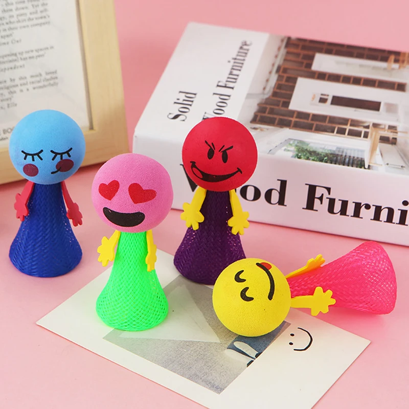 10pcs jumping doll toy Cute Jumping Doll Spring Toy for Kids Birthday Party Favors Treat Boy Girl Guest Gifts School Prize Goodie Bag Fillers
