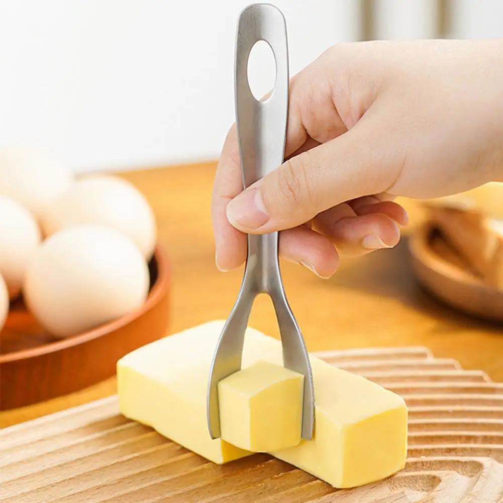 Butter Cutter Stainless Steel Stainless Steel Cheese Slicer Butter Knife Set Handheld Cheese Cutter Right Angle for Home