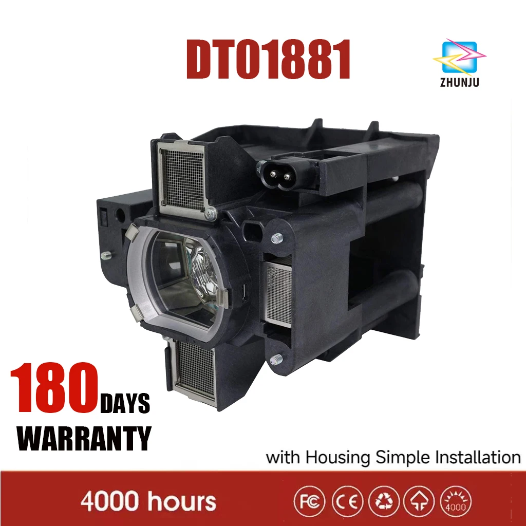 

DT01881 Genuine Original Replacement Bulb/Lamp with Housing for Hitachi CP-WU8700B CP-WU8700W CP-WX8750B CP-X8800B CP-X8800W