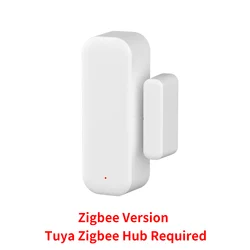 Smart Wireless Door and Window Sensor with Tuya WiFi and App Control (Zigbee Version)