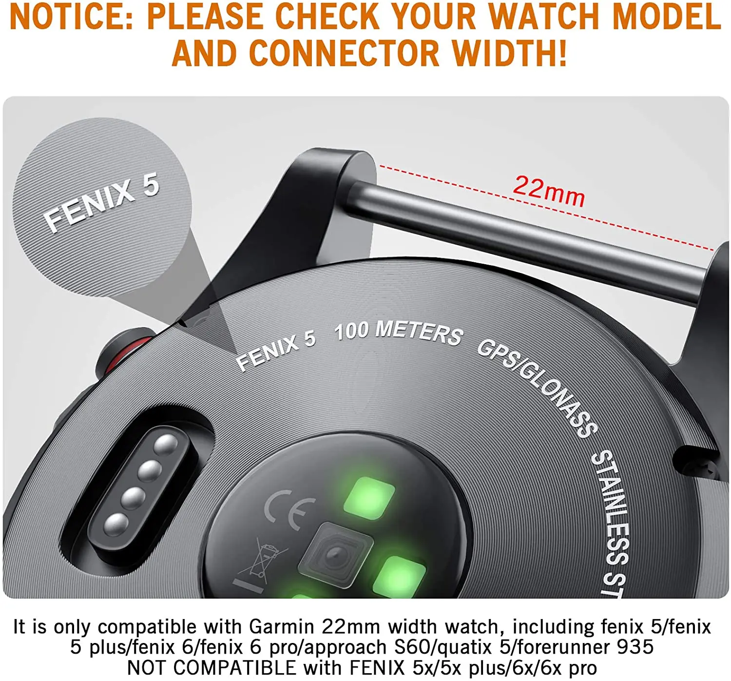 Galaone Luxury 22 26mm Leather Strap For Garmin Fenix5 5X Plus 6X Pro 7 Quick Release Watch Band Bracelet Instinct1 2 Wristband