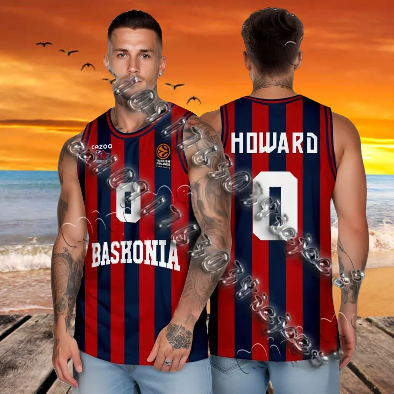 Summer Spain Jerseys For Men Basketball S.A.D. Jerseys Saski Training Baskonia Adults/Kids Sports Shirts 25/26