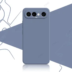 Luxury Dual Liner Protective Shockproof Phone Case - Square Liquid Silicone Cover for VIVO S50 Pro mini 5G (Gray)