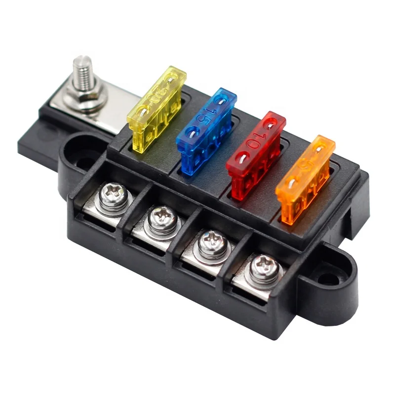 Circuito o Bloco do Fusível com Tampa Way Blade Fuse Box Barco Automotivo e Barco Marinho 1232v