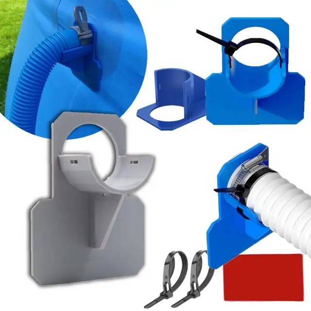 Úszómedence -Cső Rögzítő Tartó Tartók Az Intex Bestwa Felett A Föld Feletti Tömlő Kimeneti Tartóval Kábel Nyakkendővel Kültéri Pezsgőfürdővel